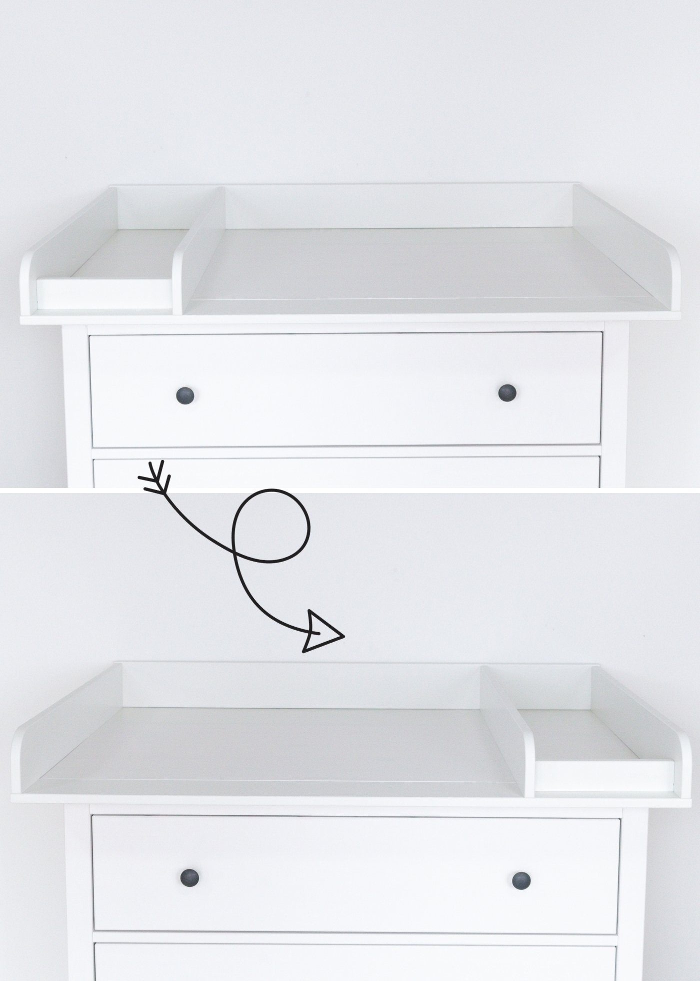 Set für IKEA HEMNES als Wickelkommode in Beige (5 Produkte)